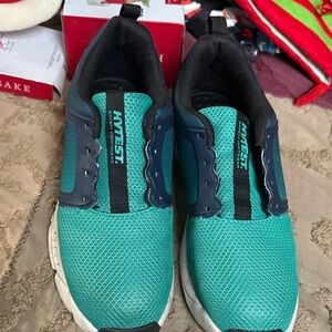 Hytest WM Alpha ATH Women's Bleu Steel Toe Work Shoe K17402 Size 10 M